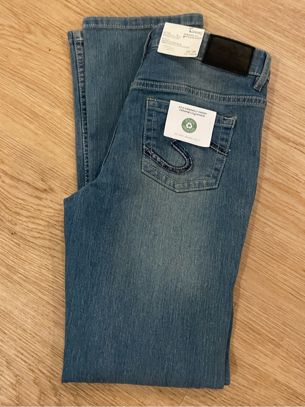 Silver Jeans Kids Medium Blue Straight-Leg Denim